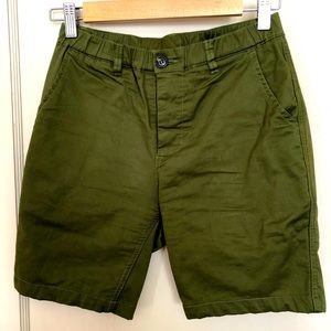 Army Green Woof Men's Shorts, Small